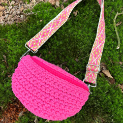 Pink Boho Belt Bag from Limoncello Design & Handmade