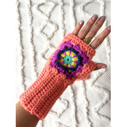 Peach Gloves by Limoncello Design & Handmade