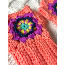 Peach Gloves by Limoncello Design & Handmade