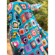 Sweater Long Patchwork Turquoise by Limoncello Design & Handmade Sweater Long Patchwork Turquoise by Limoncello Design & Handmade