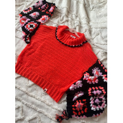 Sweater Red Poppy by Limoncello Design & Handmade