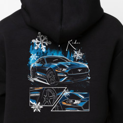 Ice Rider - black unisex hoodie | Wroom Shop