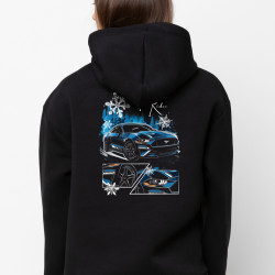 Black hoodie "Ice Rider" Wroom Shop