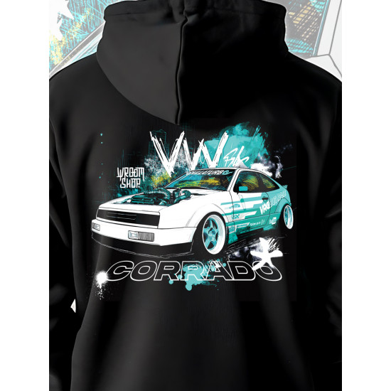 Black hoodie "VW Corrado"  Wroom Shop