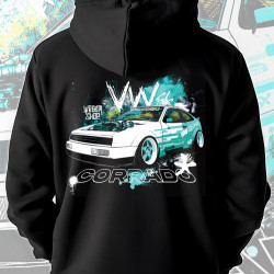 Black hoodie "VW Corrado"  Wroom Shop