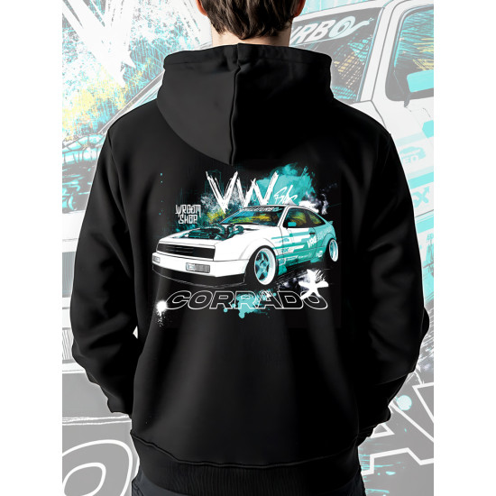 Black hoodie "VW Corrado"  Wroom Shop