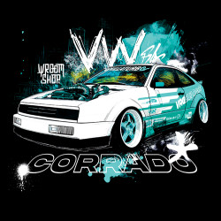 Black hoodie "VW Corrado"  Wroom Shop