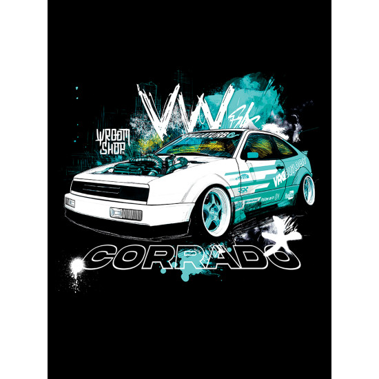 Black hoodie "VW Corrado"  Wroom Shop