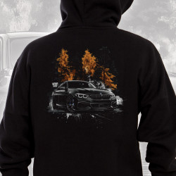 Black hoodie "Gold Forest BMW Style" Wroom Shop