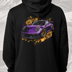 Black hoodie "Purple Ferrari Style" Wroom Shop
