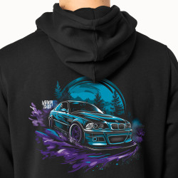 Purple Forest - black unisex hoodie | Wroom Shop