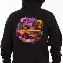 Black hoodie "Sunrise Vag"  Wroom Shop