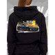 Black hoodie "Tesla Model S"  Wroom Shop