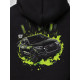 Black hoodie "Toxic Green Audi Style" Wroom Shop Black hoodie "Toxic Green Audi Style" Wroom Shop