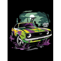 Black hoodie "Toxic Walking Dead"  Wroom Shop
