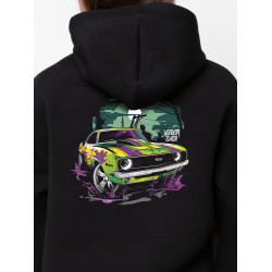 Black hoodie "Toxic Walking Dead"  Wroom Shop