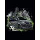Black hoodie "VW Transporter T6"  Wroom Shop