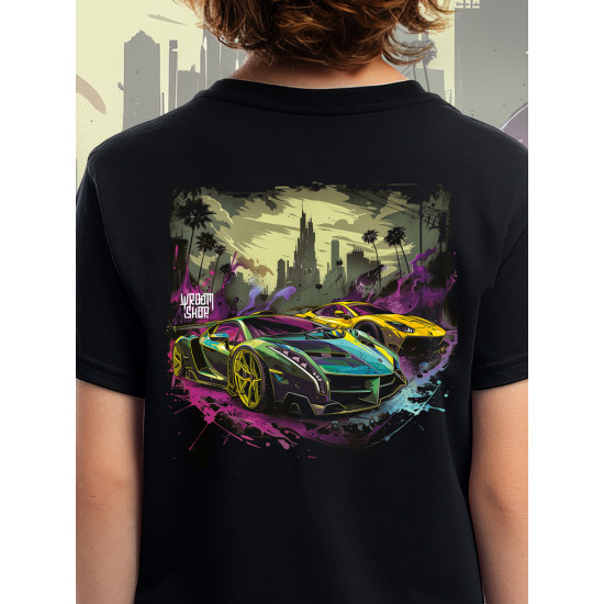 Color Flow Gotham City Kids T-Shirt | Wroom