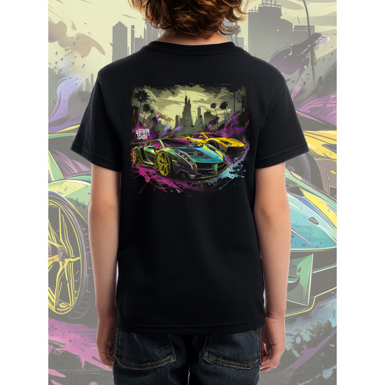 Color Flow Gotham City Kids T-Shirt | Wroom