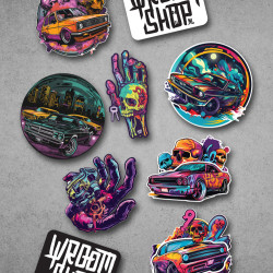 Sticker Set "Set 1" from Wroom Shop