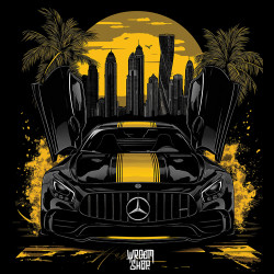 Black hoodie "Dubai Mercedes Style" Wroom Shop