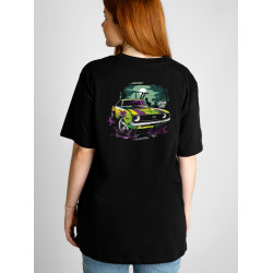 Black T-shirt with a unique "Toxic Walking Dead" graphic from Wroom Shop