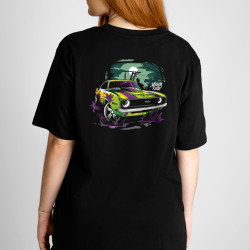 Black T-shirt with a unique "Toxic Walking Dead" graphic from Wroom Shop